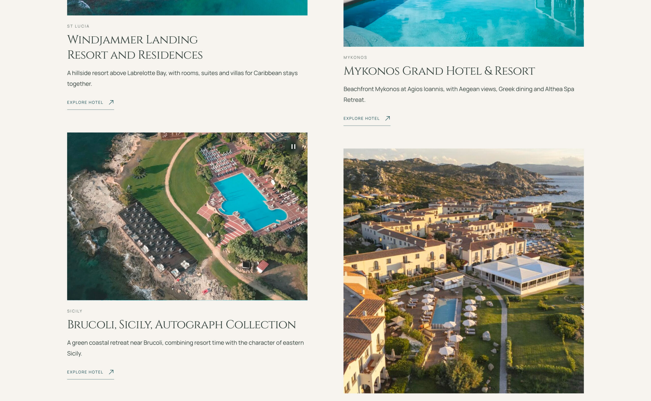 The Seamless hotel collection